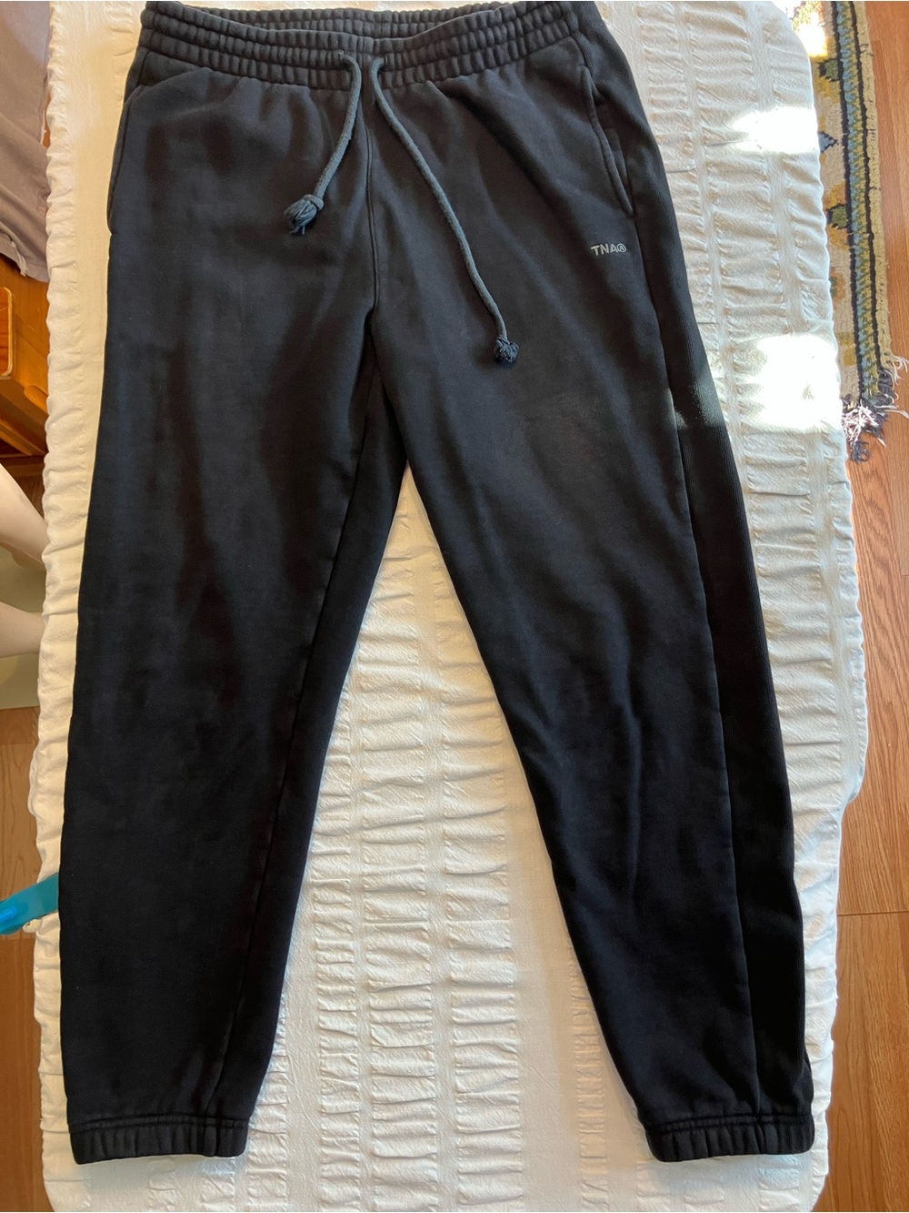 TNA Women’s Black Jogger Sweatpants with Drawstring